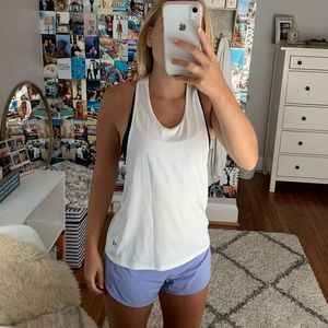Under armour white tank